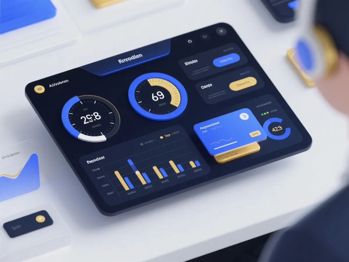 Real-time draw dashboard interface illustration